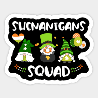 Shenanigans Squad Gnomies Patrick's Day Sticker